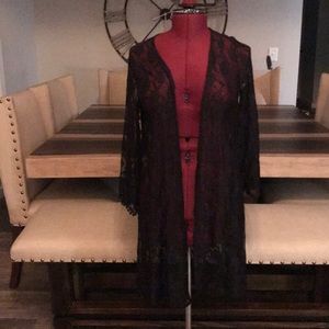 Stylebook Black Lace Cardigan